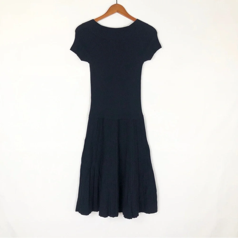 Lauren Ralph Lauren Fit and Flare Size Small Petite Dress Midi True Sapphire - Picture 3 of 7